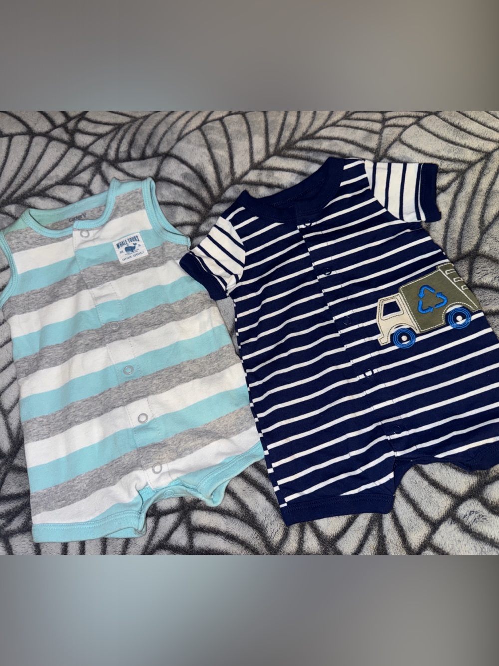 Bundle of 2 Baby Rompers, Carter’s - Size 0-3 Months